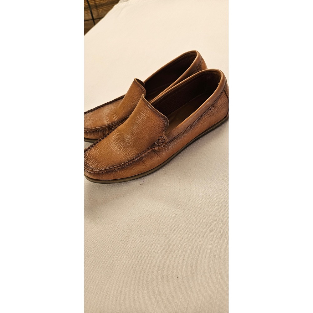 Section X Mens Brown Leather Driving Loafers Slip On Shoes 292SX0018 Size 8 M - Picture 8 of 8